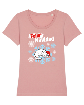 Funny Christmas Cat Canyon Pink