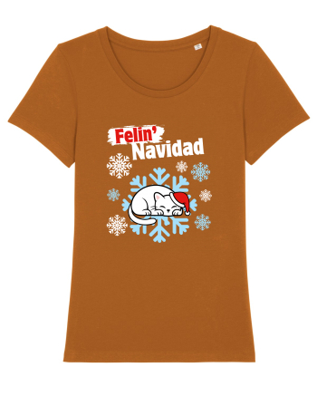 Funny Christmas Cat Roasted Orange