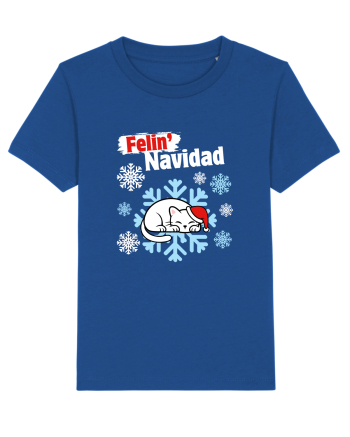 Funny Christmas Cat Majorelle Blue