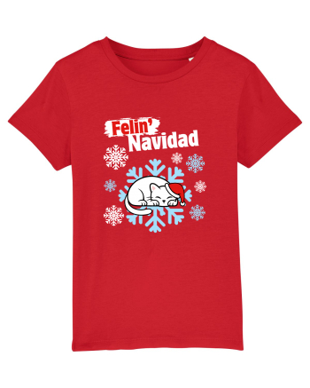 Funny Christmas Cat Red