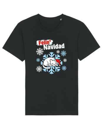 Funny Christmas Cat Black