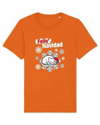 Funny Christmas Cat Bright Orange