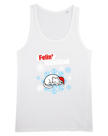 Funny Christmas Cat White