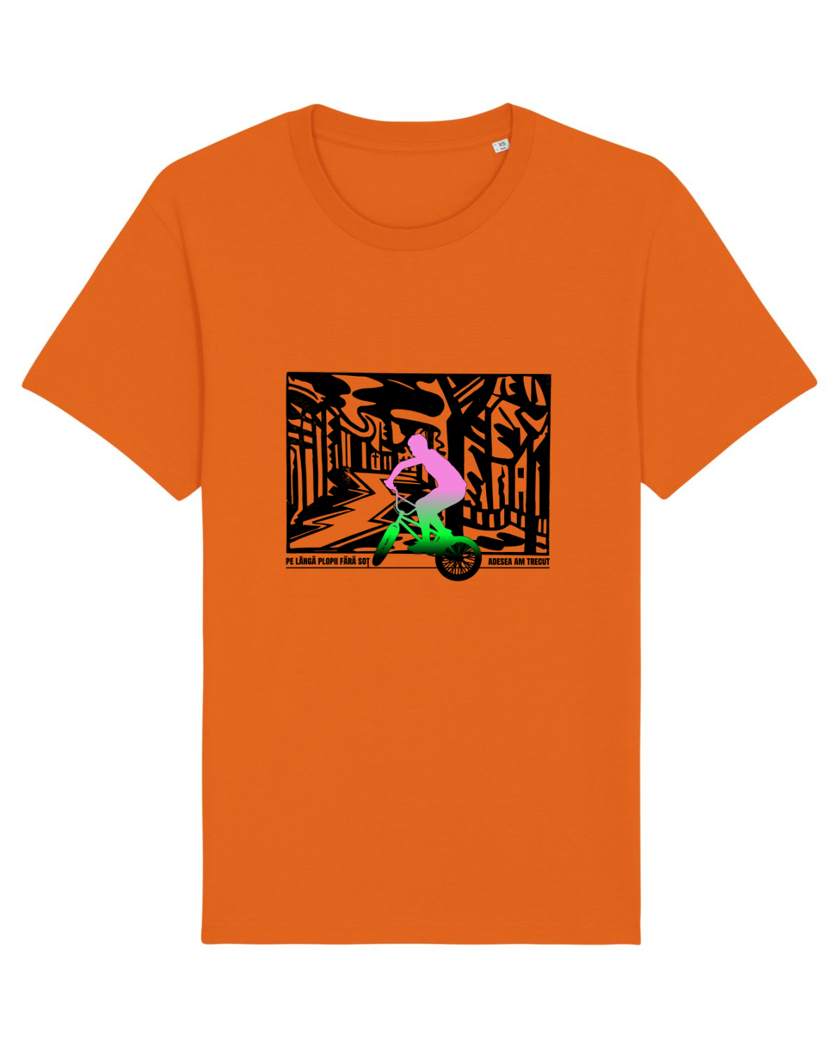 Tricou mânecă scurtă Unisex Rocker Bright Orange