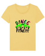 DANCE  and FITNESS Tricou mânecă scurtă guler larg fitted Damă Expresser