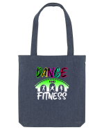 DANCE  and FITNESS white Sacoșă textilă