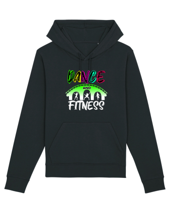 DANCE  and FITNESS white Black