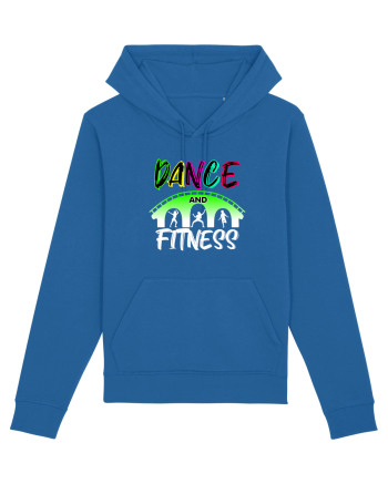 DANCE  and FITNESS white Royal Blue