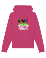 DANCE  and FITNESS white Hanorac Unisex Drummer