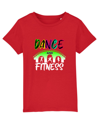 DANCE  and FITNESS white Red