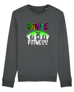 DANCE  and FITNESS white Bluză mânecă lungă Unisex Rise