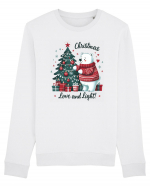 cu ursuleți si urări de Crăciun - Christmas love and light Bluză mânecă lungă Unisex Rise