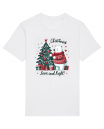 cu ursuleți si urări de Crăciun - Christmas love and light Tricou mânecă scurtă Unisex Rocker