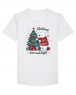 cu ursuleți si urări de Crăciun - Christmas love and light Tricou mânecă scurtă guler larg Bărbat Skater