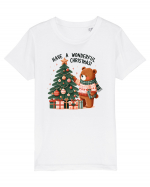 cu ursuleți si urări de Crăciun - Have a wonderful Christmas Tricou mânecă scurtă  Copii Mini Creator