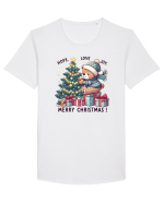 cu ursuleți si urări de Crăciun - Hope - Love - Joy Tricou mânecă scurtă guler larg Bărbat Skater