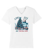 cu ursuleți si urări de Crăciun - Love, Joy and Christmas Cheer Tricou mânecă scurtă guler V Bărbat Presenter