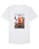Poppy Field Tricou mânecă scurtă guler larg Bărbat Skater