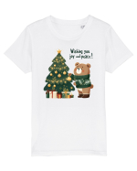 cu ursuleți si urări de Crăciun - Wishing you joy and peace Tricou mânecă scurtă  Copii Mini Creator