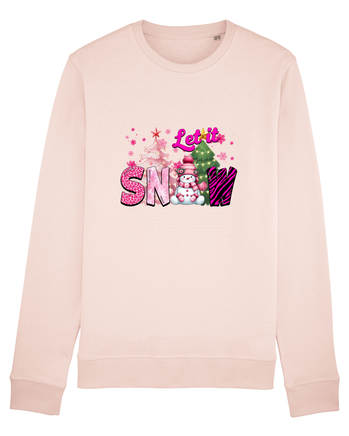 Bluză mânecă lungă Unisex Rise Candy Pink