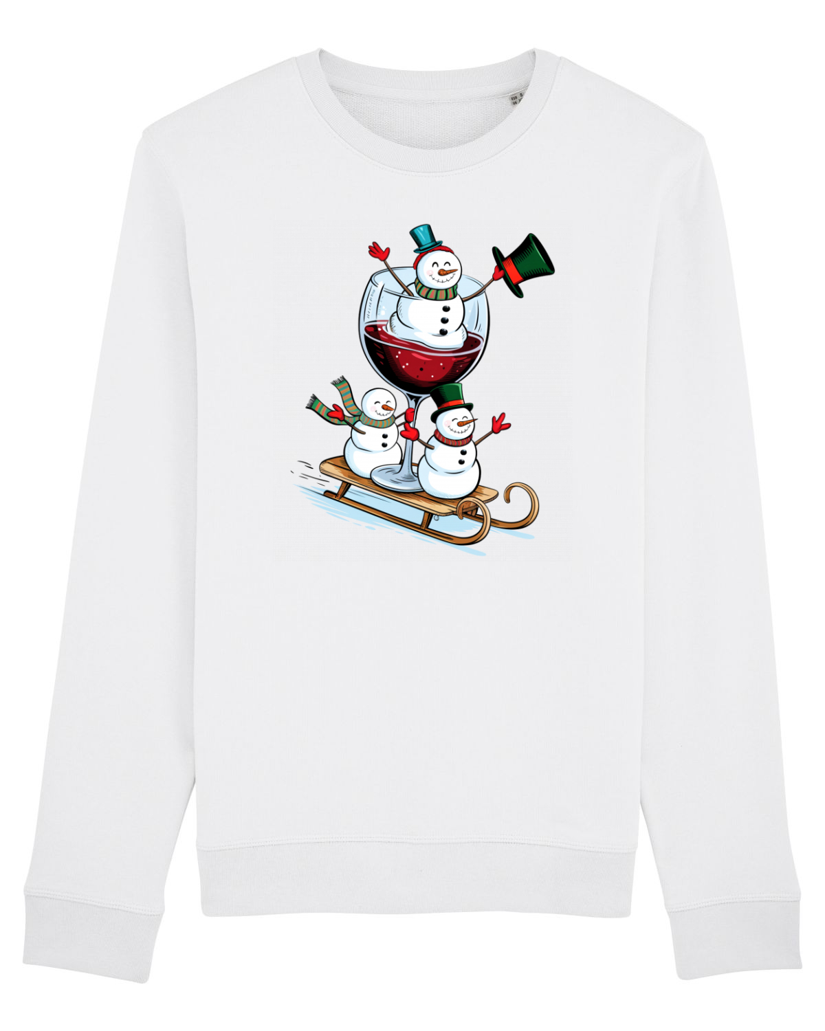 Bluză mânecă lungă Unisex Rise White