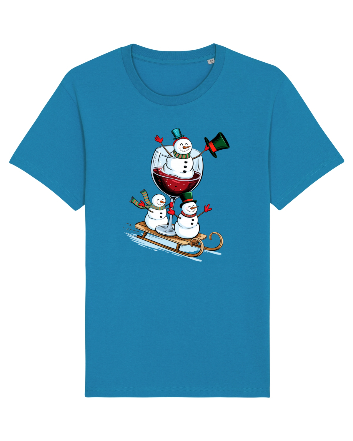 Tricou mânecă scurtă Unisex Rocker Azur