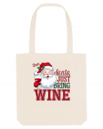 cu vin si umor de  Crăciun - Dear Santa just bring wine Sacoșă textilă