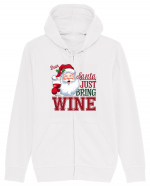 cu vin si umor de  Crăciun - Dear Santa just bring wine Hanorac cu fermoar Unisex Connector