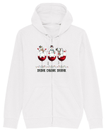 cu vin si umor de  Crăciun - Drink drank drunk snowmen Hanorac cu fermoar Unisex Connector