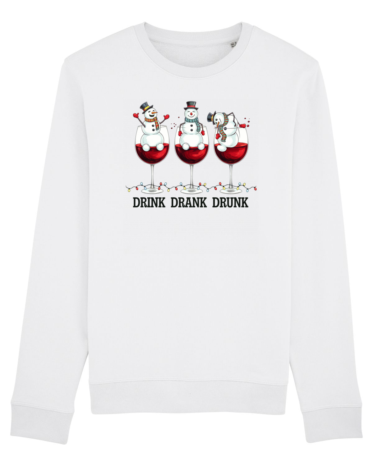Bluză mânecă lungă Unisex Rise White