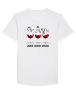 cu vin si umor de  Crăciun - Drink drank drunk snowmen Tricou mânecă scurtă guler larg Bărbat Skater