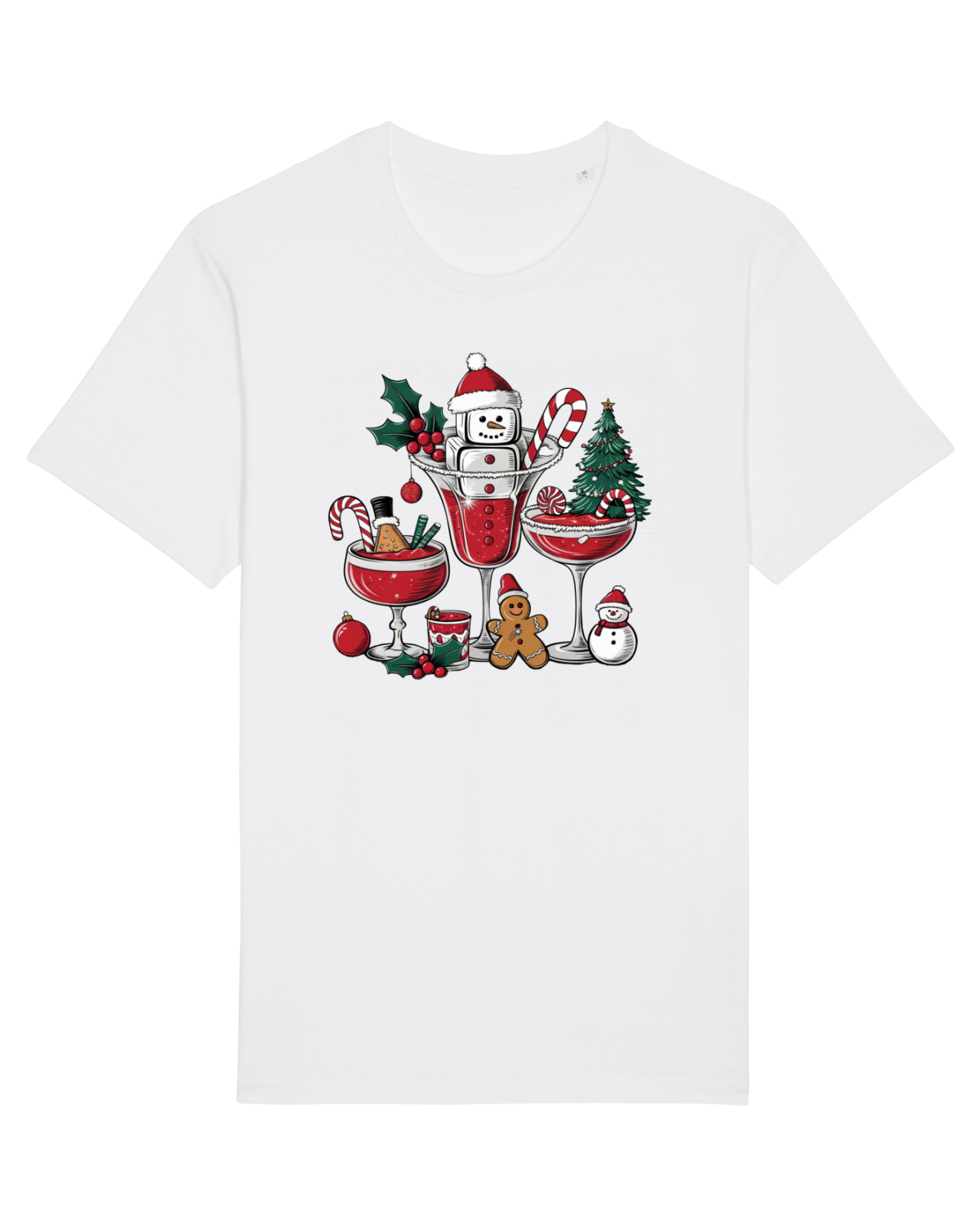 Tricou mânecă scurtă Unisex Rocker White