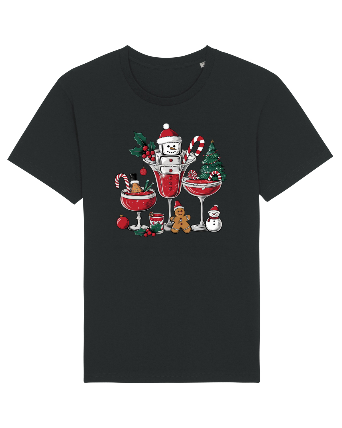 Tricou mânecă scurtă Unisex Rocker Black