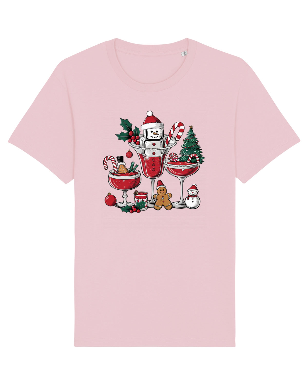 Tricou mânecă scurtă Unisex Rocker Cotton Pink