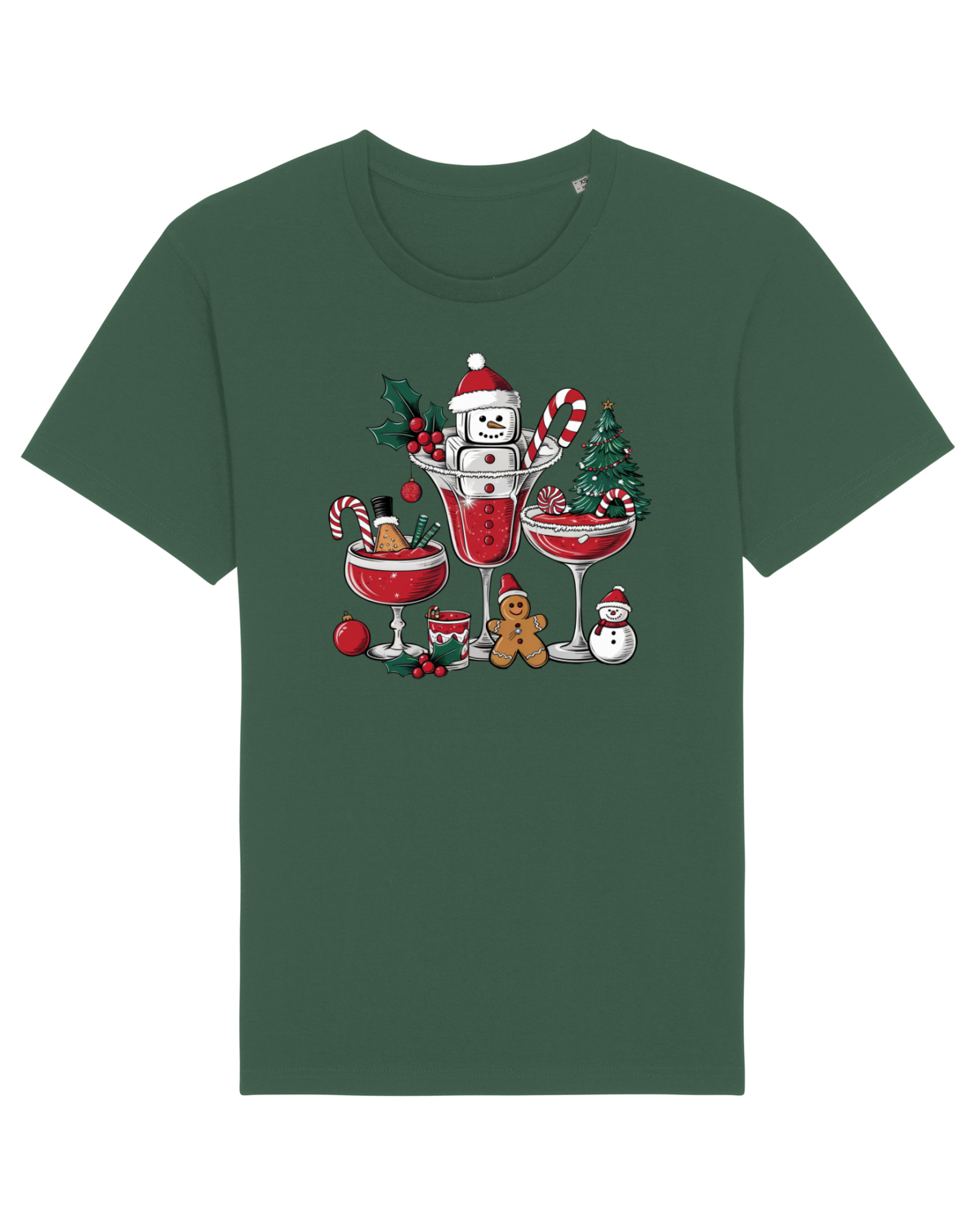 Tricou mânecă scurtă Unisex Rocker Bottle Green