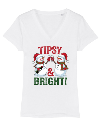 cu vin si umor de  Crăciun - Tipsy and bright White