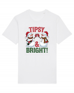 cu vin si umor de  Crăciun - Tipsy and bright Tricou mânecă scurtă Unisex Rocker