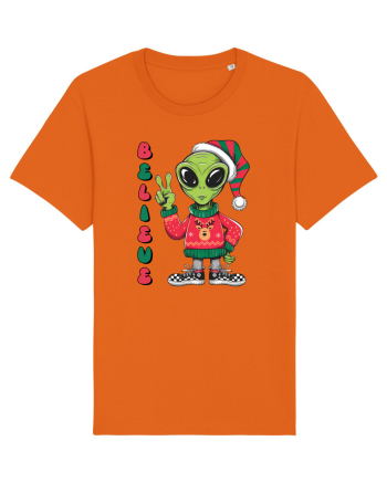 Crăciun extraterestru - Believe Bright Orange