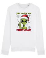 Crăciun extraterestru - Just waiting for Christmas Bluză mânecă lungă Unisex Rise