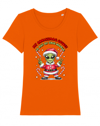 Crăciun extraterestru - My Christmas spirit is out of this world Bright Orange