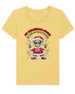 Crăciun extraterestru - My Christmas spirit is out of this world Tricou mânecă scurtă guler larg fitted Damă Expresser