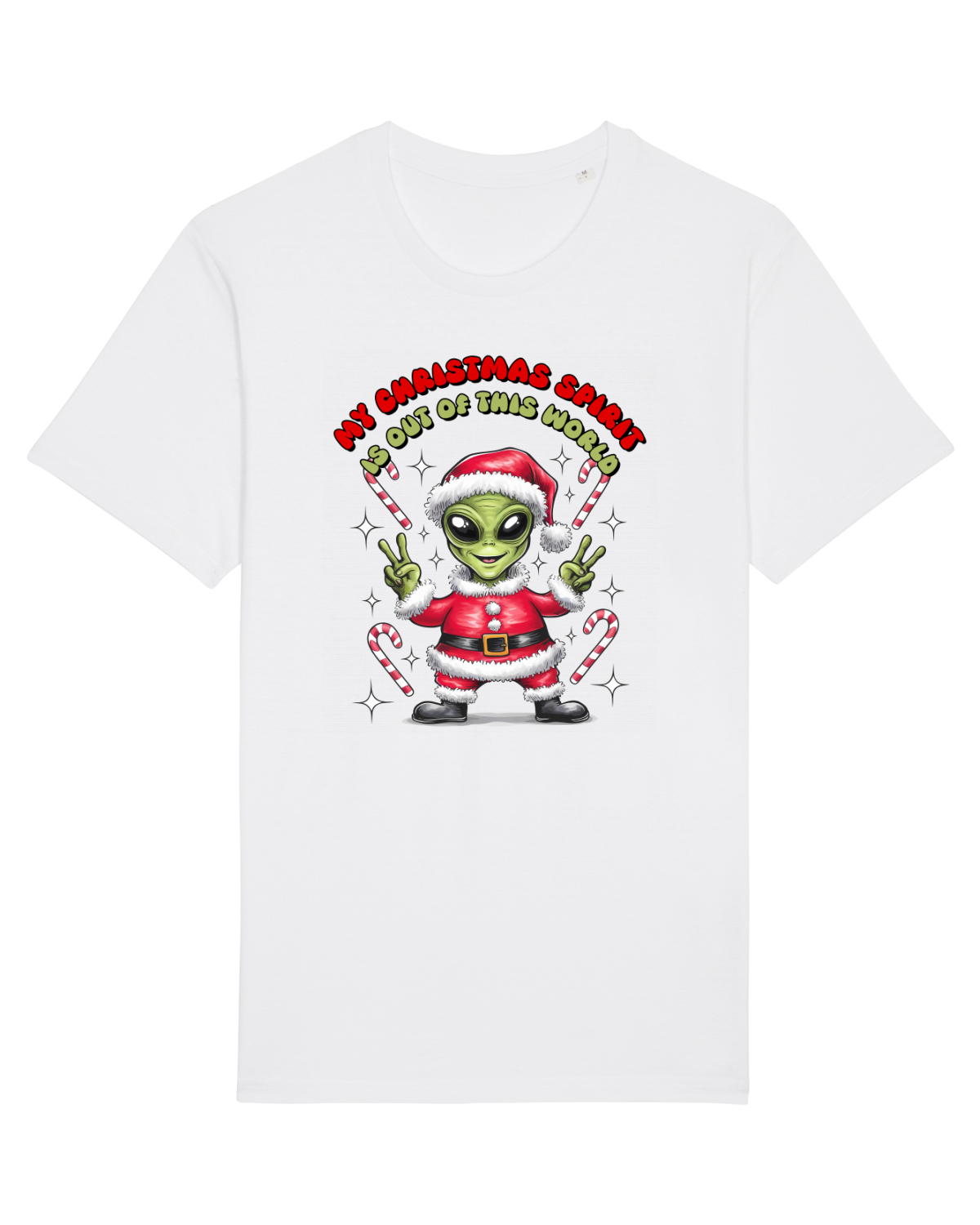Tricou mânecă scurtă Unisex Rocker White