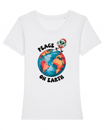 Crăciun extraterestru - Peace on Earth White