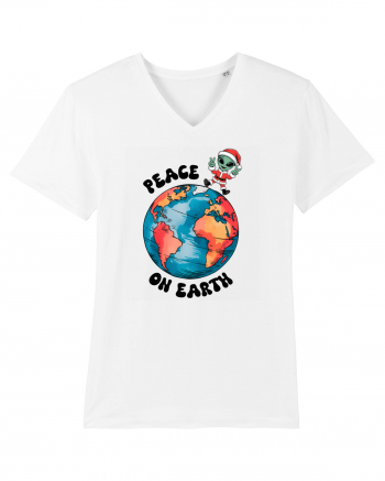 Crăciun extraterestru - Peace on Earth White