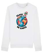 Crăciun extraterestru - Peace on Earth Bluză mânecă lungă Unisex Rise
