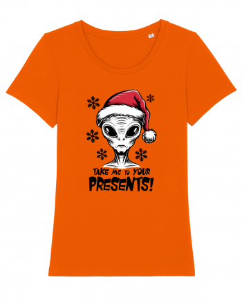 Crăciun extraterestru - Take me to your presents Bright Orange