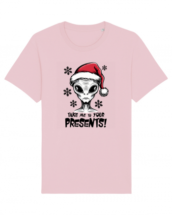 Crăciun extraterestru - Take me to your presents Cotton Pink