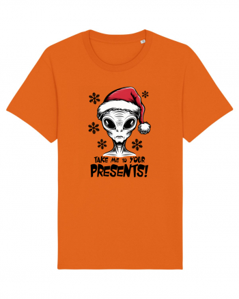 Crăciun extraterestru - Take me to your presents Bright Orange