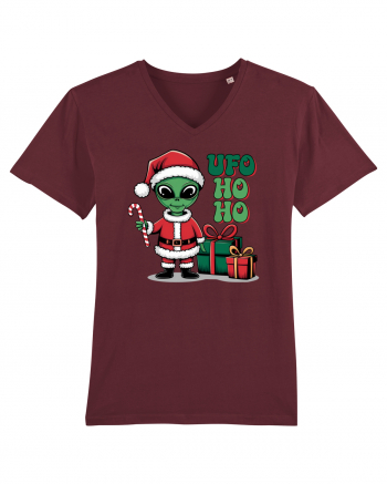 Crăciun extraterestru - UFO ho ho Burgundy