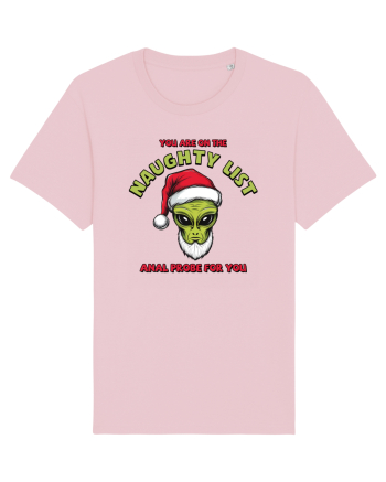 Crăciun extraterestru - You are on the naughty list Cotton Pink